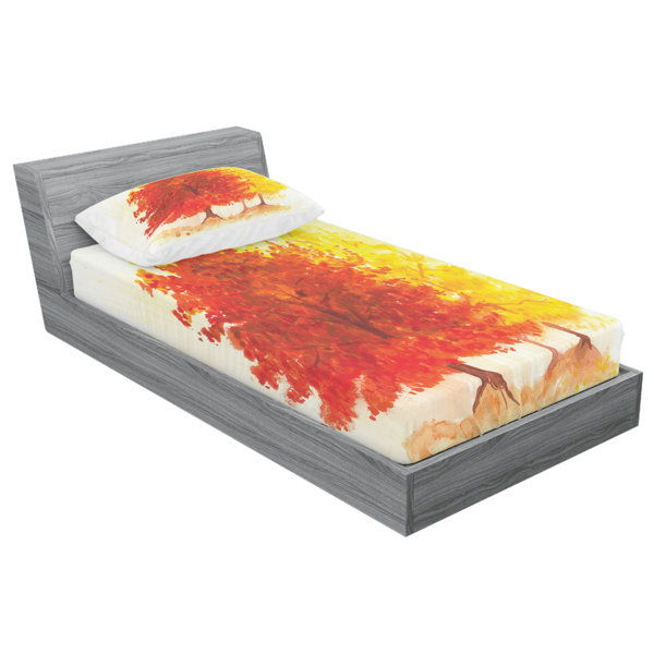 East Urban Home Leaves Sheet Set Wayfair